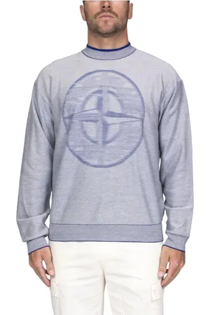 Stone Island Sweatshirts & Hoodies, Herr, XL, Blå Tröja för Män