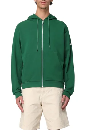 GCDS Sweatshirts & Hoodies, Herr, S, Svart ZipUp Hoodie Avslappnad Passform