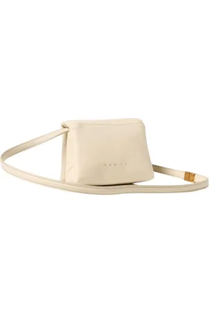 Marni Väska, Dam, ONE Size, Läder, Vit Läder Clutch Väska Kvinnor