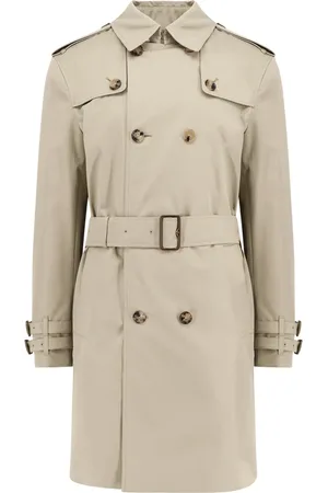 Burberry Kappa, Herr, M, Bomull, Madras Bomull Trenchcoat