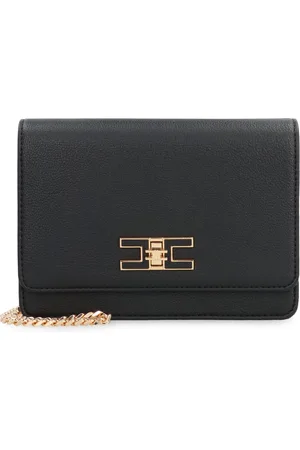 Elisabetta Franchi Väska, Dam, ONE Size, Läder, Chic Axelväska med Vridlås