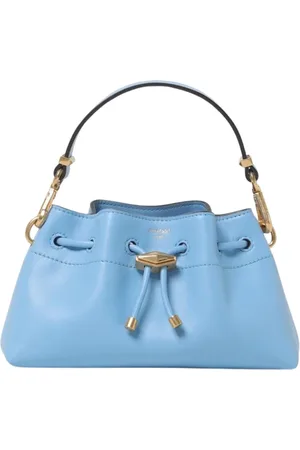 Jimmy Choo Väska, Dam, ONE Size, Läder, Blå Mini Hinkväska