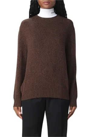 Prada Stickade tröjor & koftor, Dam, S, Lyxig Ullstickad Pullover Tröja