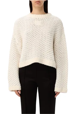 J.W.Anderson Stickade tröjor & koftor, Dam, S, Vit Honeycomb Sweater