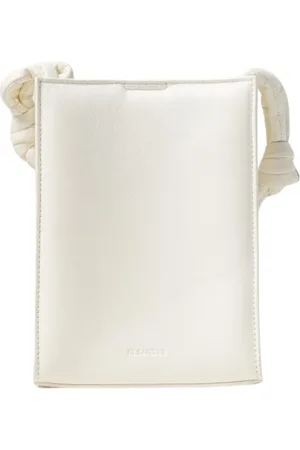 Jil Sander Väska, Dam, ONE Size, Läder, Vit Läder Clutch Väska