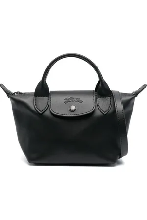 Longchamp Väska, Dam, ONE Size, Svart Kalvskinn Axelväska