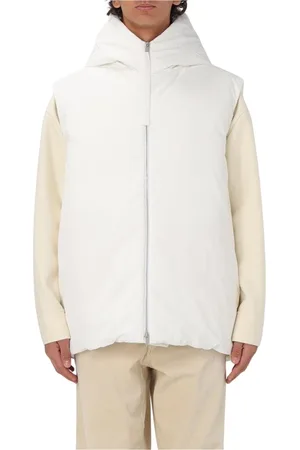 Jil Sander Jacka, Herr, S, Vit kostymväst med huva