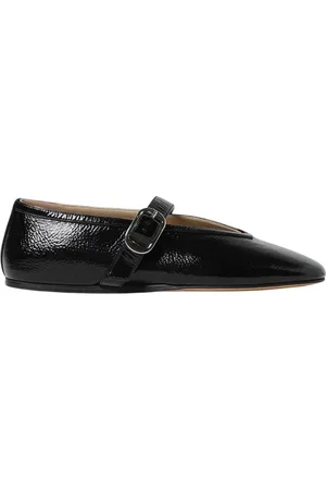 Le Monde Beryl Skor, Dam, 39 EU, Läder, Svarta Lackläder Ballet Flats