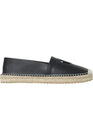 Dolce & Gabbana Skor, Herr, 41 EU, Läder, Svarta Slip-On Espadrillos