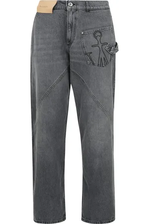 J.W.Anderson Jeans, Herr, W29, Läder, Vridna ben arbetskläder jeans