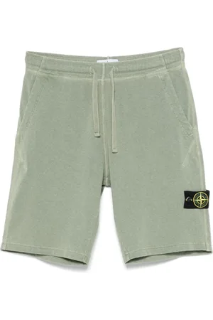 Stone Island Shorts, Herr, XL, Bomull, Gröna Bermuda Shorts för Män