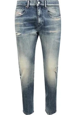 Diesel Jeans, Herr, W31, Denim, Slim Mörkblå Stretch Denim Jeans