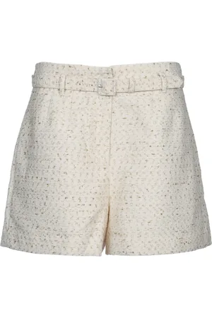 Self-Portrait Shorts, Dam, XS, Kräm Boucle Shorts