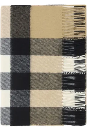 Burberry Accessoarer, Herr, ONE Size, Ikonisk Check Cashmere Halsduk