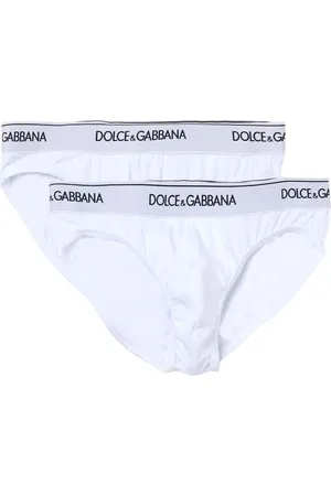 Dolce & Gabbana Underkläder, Herr, 4Xl, Läder, Klassiskt Vitt Herrunderkläderset