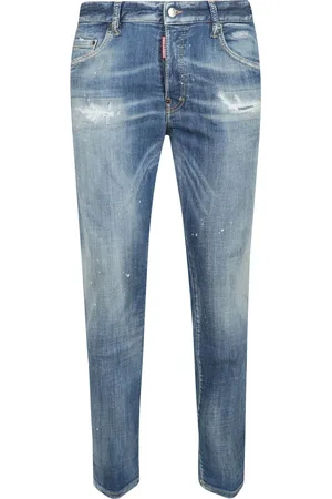 Dsquared2 Jeans, Herr, M, Bomull, Slim Fit Stretch Bomull Denim Jeans