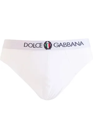 Dolce & Gabbana Underkläder, Herr, M, Bomull, Italiensk Logo Bomullsbriefs