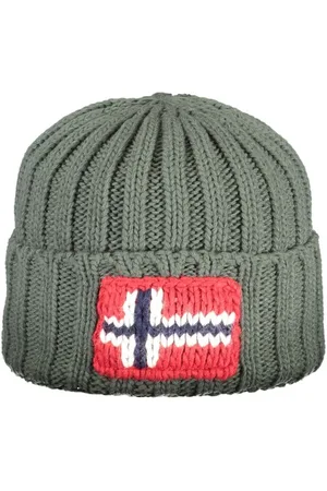 Napapijri Accessoarer, Herr, ONE Size, Gröna Akrylhattar & Mössor