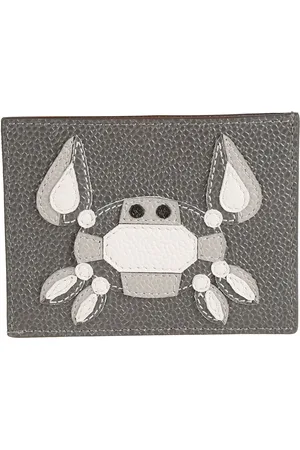 Thom Browne Accessoarer, Herr, ONE Size, Läder, Läder Kreditkortshållare Tillbehör