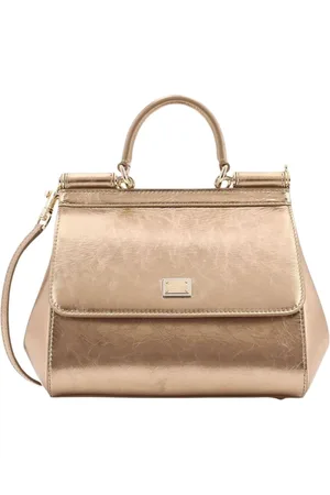 Dolce & Gabbana Väska, Dam, ONE Size, Läder, Metalliskt Topphandtag Crossbody-väska