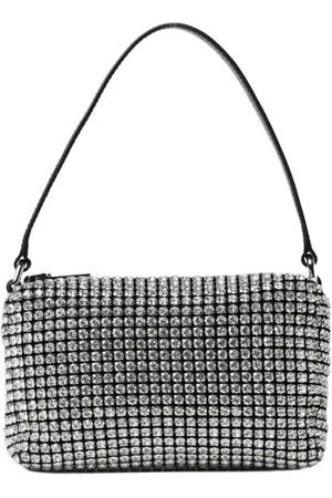 Alexander Wang Väska, Dam, ONE Size, Läder, Vit Crystal Mesh Mini Clutch