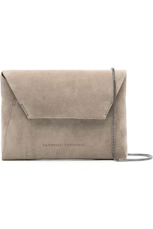 Brunello Cucinelli Väska, Dam, ONE Size, Ash Grey Kedja Axelväska