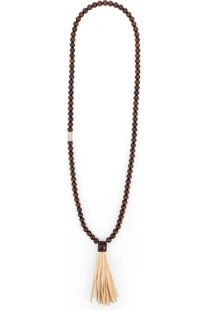 Dsquared2 Accessoarer, Herr, ONE Size, Läder, Trä Cylinder Halsband