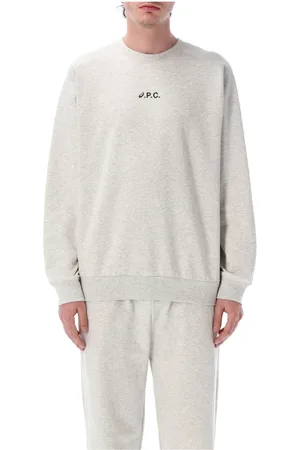 Asics Sweatshirts & Hoodies, Herr, 2Xl, Bomull, Heathered Light Grey Stickat Ss25
