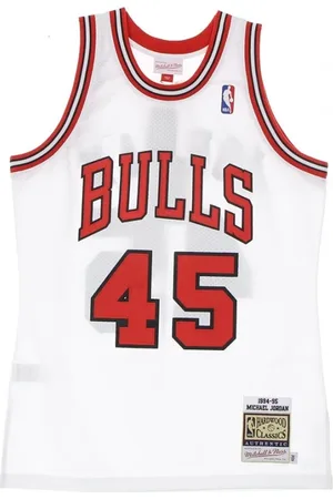 Mitchell & Ness Topp, Herr, M, Chicago Bulls Jordan Autentisk Tröja Vit