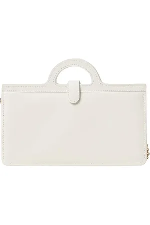 Marni Väska, Dam, ONE Size, Läder, Vit Läder Clutch Väska