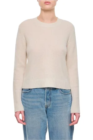 Lisa Yang Stickade tröjor & koftor, Dam, S, Cashmere Crew Neck Sweater