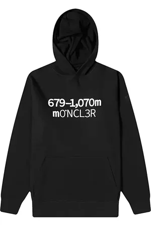 Moncler Sweatshirts & Hoodies, Herr, M, Bomull, Stilig Sweatshirt för Män