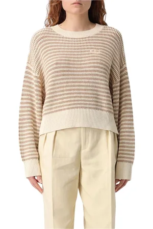 Twin-Set Stickade tröjor & koftor, Dam, M, Randig Stickad Pullover Tröja