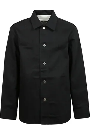 Jil Sander Jacka, Herr, L, Denim, Denim klassisk skjorta med knappstängning