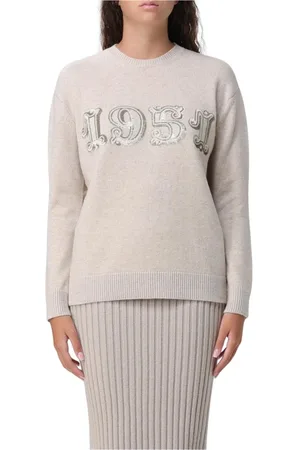 Max Mara Stickade tröjor & koftor, Dam, M, Kashmir, Kashmir Broderad Tröja