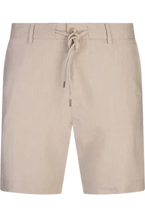HUGO BOSS Shorts, Herr, S, Linne, Bruna Linnebyxor med Elastan