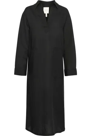 Part Two Klänning, Dam, 3Xl, Svart Skjortklänning Lollanepw Dr