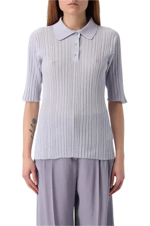 Fabiana Filippi Topp, Dam, M, Lila Ribbstickad Polotröja