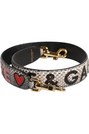 Dolce & Gabbana Accessoarer, Dam, ONE Size, Axelrem för patchväska med logodetaljer