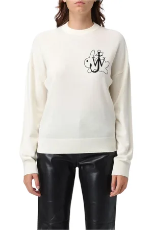 J.W.Anderson Stickade tröjor & koftor, Dam, S, Svart Merinoull Pullover Tröja