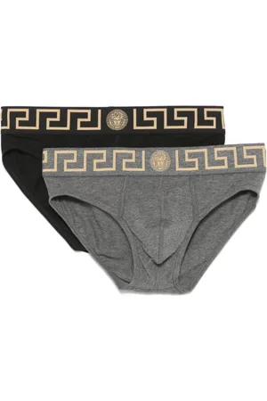 VERSACE Underkläder, Herr, S, Läder, Underkläderpack med signatur Greca-detaljer