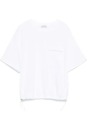 PESERICO SIGN Topp, Dam, L, Bomull, Vit T-shirt och Polo