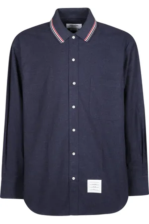 Thom Browne Skjorta, Herr, M, Bomull, Oversized Randig Flanellskjorta