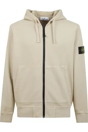 Stone Island Sweatshirts & Hoodies, Herr, S, Bomull, Huvtröja med dragkedja