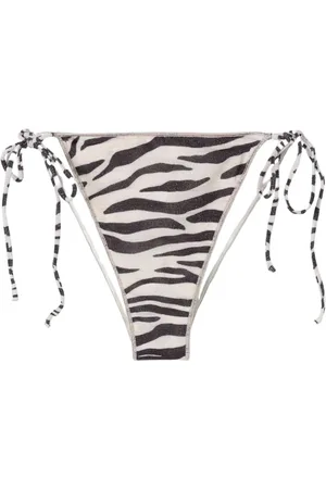 MC2 SAINT BARTH Badkläder, Dam, M, Zebra Print Bikini Bottoms