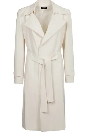 THEORY Kappa, Dam, L, Oaklane Trench Coat med Bälte