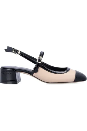 Stuart Weitzman Skor, Dam, 39 EU, Läder, Tvåton Patentläder Mary Jane Slingbacks
