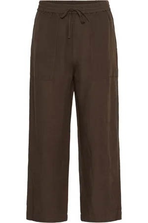 Part Two Byxor, Dam, 3Xl, Linne, Elastisk Midja Linne Bred Ben Byxor