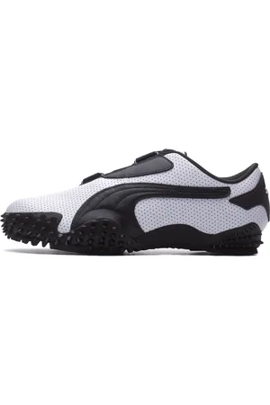 PUMA Skor, unisex, 36 EU, Läder, Modernt Vit Svart Sneakers