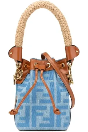 Fendi Pre-owned, Dam, ONE Size, Denim, Pre-owned Laeder fendi-vskor